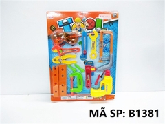 B1381 VĨ KỀM BÚA + CƯA, MÁY KHOAN, MỎ LẾCH + MẮT KIẾNG 138