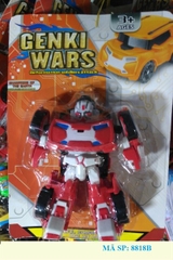 8818B  VỈ RÁP ROBO BIẾN HÌNH XE GENKI WARS TOBOT
