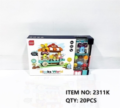 2311K  HỘP LOGO RÁP XE ĐẨY KEM PIN 64 MIẾNG BUILD DREAM