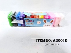 A3001D  TÚI ĐẤT SÉT TỰ KHÔ 12 MÀU