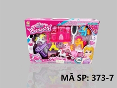 373-7  HỘP TRANG ĐIỂM XE NGỰA, LÂU ĐÀI, MÁY SẤY, 6C NGỰA PONY