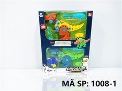1008-1  HỘP KHỦNG LONG RÁP 2C ĐỦ MẪU + ỐC VÍT  Dinosaur  1006,1007,1009