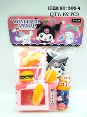 306-4  TÚI BẾP LÒ NƯỚNG,HAMBUGER, BẮP, BÁNH MÌ + 1C SANRIO