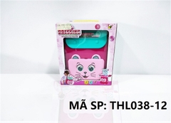 THL038-12  HỘP BALO KỆ TRANG ĐIỂM MÈO 2 IN 1   Dressing Portable