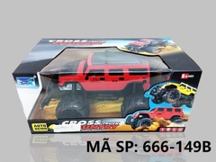 666-149B  HỘP XE ĐỊA HÌNH BÁNH LỚN ĐIỀU KHIỂN 7 ĐỘNG TÁC, CÓ SẠC, TL 1:14