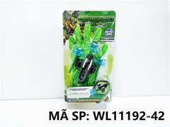 WL11192-42  VỈ BAO TAY SN NGƯỜI XANH HULK + ĐỒNG HỒ BẮN HÍT 3C