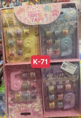 K-71 LỐC 24 VỈ 7C DÁN CUỘN SANRIO