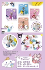 YSK-7016  TÚI HỘP 20 VỈ MÓC KHÓA SANRIO ĐỦ MẪU