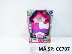 CC707 HỘP NỘI THẤT NHÀ + BÀN, GHẾ, BỒN TẮM + 3 HŨ ĐẤT SÉT+ 2 BÉ LOL CC-700…CC-709