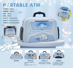 F860-H  HỘP MÁY RÚT TIỀN ATM PIN VALI XÁCH TAY SANRIO (VÂN TAY)