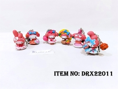 DRX22011  TÚI MÔ HÌNH NHÂN VẬT SANRIO 6C MÓC KHÓA