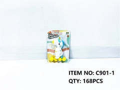 C901-1  VỈ THÚ NGỰA PONY MỀM BẮN BANH 5 TRÁI