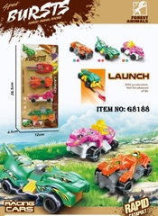 G8188  VỈ XE KHỦNG LONG TRỚN 3C + CHÌA KHÓA BẤM