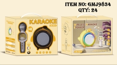 GMJ9834  HỘP LOA KARAOKE VỊT PIN + MICRO