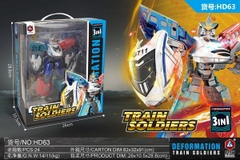 HD63  HỘP RÁP ROBO BIẾN HÌNH TÀU HỎA 3 IN 1