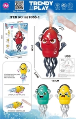 HJ1038-1  HỘP BẠCH TUỘT NHẢY CẢM ỨNG, PHUN KHÓI PIN