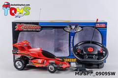 _0909SW  HỘP XE ĐUA ĐIỀU KHIỂN CÓ SẠC, VÔ LĂNG TRÒN XOAY