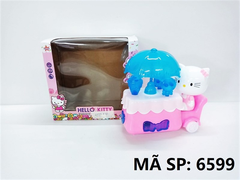 6599  HỘP XE ĐẨY KEM PIN NHẠC ĐÈN MÈO KITTY  6299