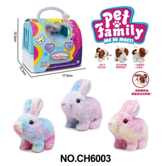 CH6003  HỘP LỒNG THÚ THỎ PIN