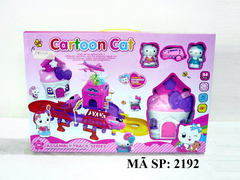 2192 HỘP ĐƯỜNG RAY XE LỬA CẦU VỒNG PIN + NHÀ + 2C MÈO KITTY