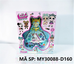 MY30088-D160  HỘP PHẤN TRANG ĐIỂM CÔNG CHÚA 3 NGĂN   L.O.L   MY30088-