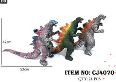 CJ4070  TÚI THÚ KHỦNG LONG GAI LƯNG GODZILLA MỀM PIN 1C