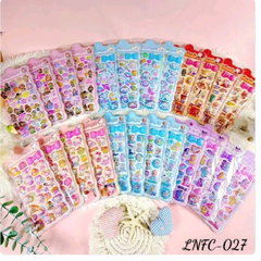 LNFC-027 TÚI 10 MIẾNG HÌNH DÁN 3D NỔI ĐỦ MẪU