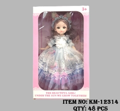 KM-12314  HỘP BABY 1C TAI THỎ KHỚP, MẮT THỦY TINH