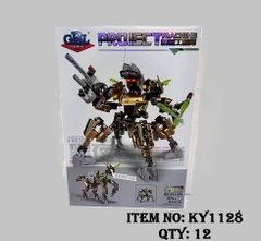 KY1128  HỘP LOGO RÁP ROBO BIẾN HÌNH THÚ 574 MIẾNG