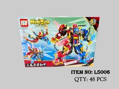 L5006  HỘP LOGO RÁP ROBO NINJA 384 MIẾNG