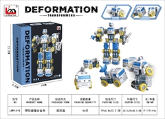 LM914-B  HỘP RÁP ROBO BIẾN HÌNH XE CÔNG TRÌNH TRỚN