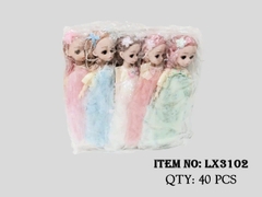 LX3102  TÚI BABY 1C KHỚP, MẮT THỦY TINH