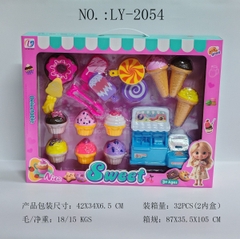 LY-2054  HỘP BẾP XE ĐẨY KEM, KEM, BÁNH