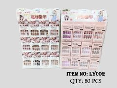 LY002  VỈ 12 HỘP MÓNG TAY GIẢ ĐÍNH ĐÁ ĐỦ MẪU