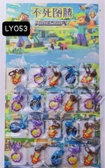 LY053 VỈ 20 TÚI MÓC KHÓA MINECRAFT