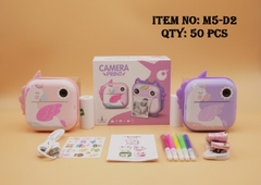 M5-D2  HỘP MÁY CHỤP HÌNH IN ẢNH PIN + VIẾT LÔNG MÀU NGỰA PONY + SẠC USB