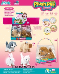 MC-1114  HỘP TÚI XÁCH THÚ PIN ĐỦ MẪU 6C (CHÓ, MÈO, THỎ, CHUỘT LANG NƯỚC)