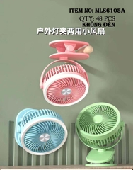 MLS6105A  HỘP QUẠT PIN GIÁ KẸP + SẠC USB (KHÔNG ĐÈN)
