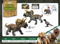 MTB245  TÚI THÚ KHỦNG LONG BA SỪNG MỀM 1C PIN