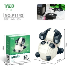 P1142  HỘP LOGO RÁP GẤU TRÚC NHÀO LỘN 793 MIẾNG