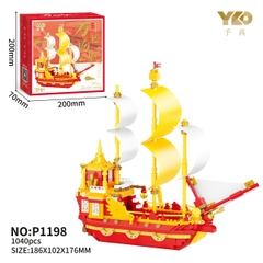 P1198  HỘP LOGO RÁP THUYỀN BUỒM 1040 MIẾNG