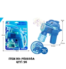 P82238A  VỈ CÂY PHUN XÀ BÔNG PIN CÁ HEO 8 TIA