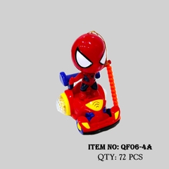 QF06-4A  TÚI XE ĐUA PIN NHẠC ĐÈN SIÊU NHÂN NHỆN (LỒNG ĐÈN)