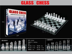 QL353  HỘP CỜ VUA THỦY TINH