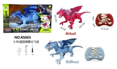 RS065B  HỘP KHỦNG LONG CÁNH ĐIỀU KHIỂN PHUN KHÓI, CÓ SẠC