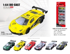 RS64009  VỈ HỘP XE HƠI SẮT CẢN SAU TRỚN 6C ĐỦ MẪU