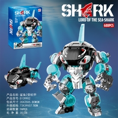 S139902  HỘP LOGO RÁP ROBO CÁ MẬP 688 MIẾNG (TIẾNG ANH)