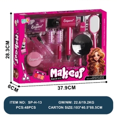 SP-H-13  HỘP TRANG ĐIỂM LÀM TÓC, MÁY SẤY, LƯỢC, GƯƠNG