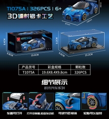 T1075A  HỘP LOGO RÁP XE  PIN NÚT ĐÈN 326 MIẾNG