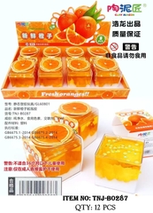 TNJ-B0287  HỘP 8 HŨ SLIME SỮA CAM